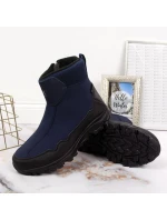 Zimní sněhové boty nepromokavé tmavě modré DK Zimní sněhové boty nepromokavé tmavě modré DK