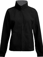 Promodoro 7985 Dámská dvojitá fleecová bunda 40.7985 black/light grey