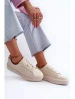 Lehké dámské tenisky Big Star model 21658712 Memory Foam System Beige - Big Star Shoes Lehké dámské tenisky Big Star model 21658712 Memory Foam System Beige - Big Star Shoes