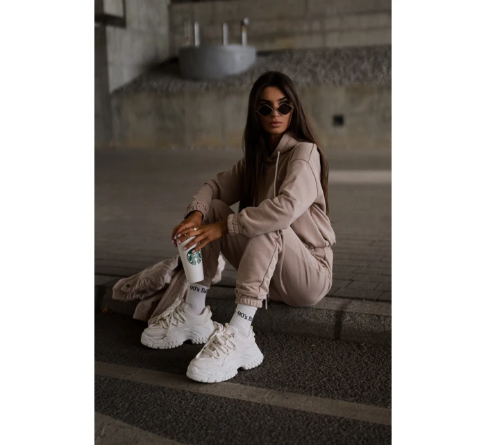 Dámské tenisky na masivní světle béžové model 21667369 - Boto Dámské tenisky na masivní světle béžové model 21667369 - Boto