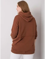 Mikina RV BL 6917.74P tmavě hnědá