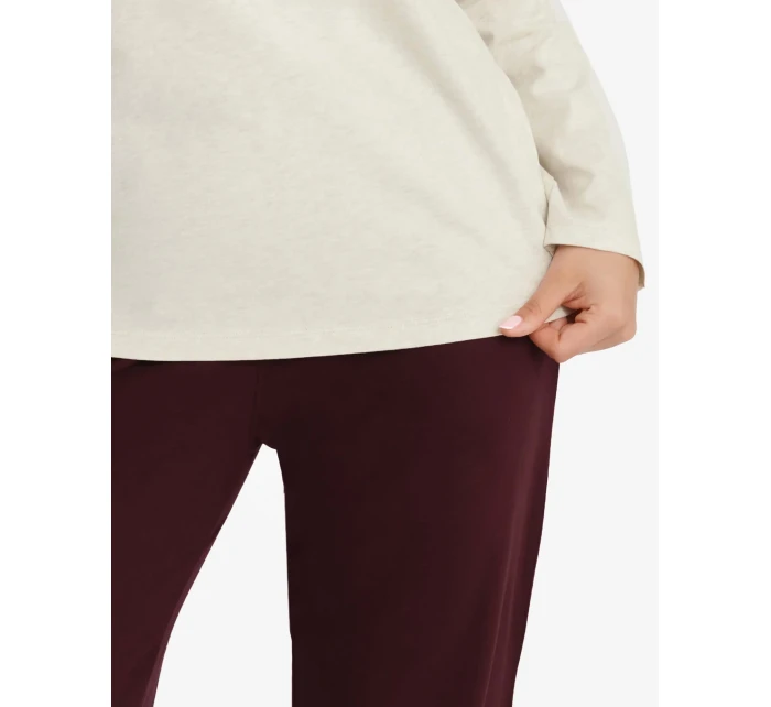 Dámské pyžamo Gracy 40930-08X Béžová a bordó - Henderson Ladies