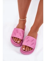 Dámské pantofle na platformě Big Star – růžové Dámské pantofle na platformě Big Star – růžové