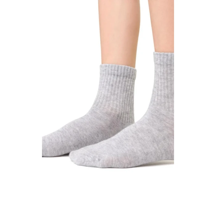 Chlapecké vzorované ponožky 014 MELANGE LIGHT GREY 26-28 Chlapecké vzorované ponožky 014 MELANGE LIGHT GREY 26-28