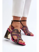 Sandály na podpatku model 196972 Step in style Sandály na podpatku model 196972 Step in style