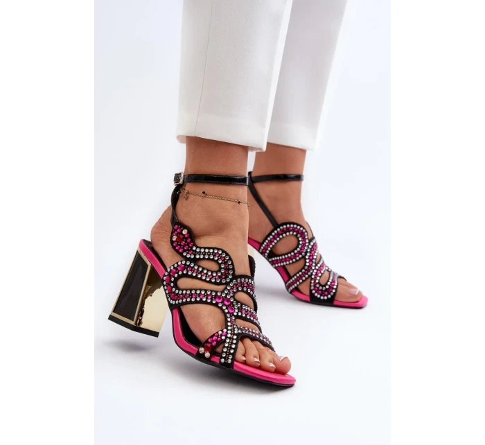 Sandály na podpatku model 196972 Step in style Sandály na podpatku model 196972 Step in style