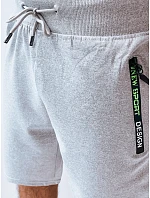 FashionStreet pánské světle šedé teplákové kraťasy SX2228