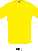 SOL'S Sporty Pánské raglánové sportovní tričko 25.1939 lemon