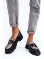 Dámské kůže na plochém podpatku černé model 21633027 - Laura Messi