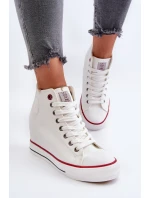 Dámské tenisky na podpatku Cross Jeans NN2R4004 bílé