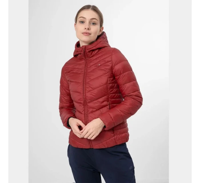 Dámská bunda W H4Z22-KUDP003 61S červená - 4F