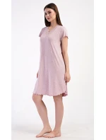 Dámská noční košile s krátkým rukávem model 21290625 - Vienetta Dámská noční košile s krátkým rukávem model 21290625 - Vienetta