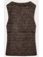 Hnědá kožešinová vesta s podšívkou model 20647319 - Och Bella