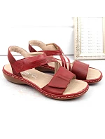 Kožené pohodlné sandály W model 22119032 red - Rieker