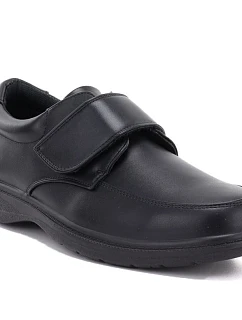 Półbuty męskie na rzep czarne Vanhorn Z26-TO90404