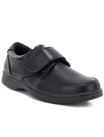 Pánské polobotky s suchým zipem, černé, Vanhorn Z26-TO90404 Pánské polobotky s suchým zipem, černé, Vanhorn Z26-TO90404