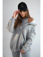 Sada mikiny, topu a legín 3 v 1 šedý