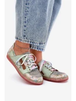 Kožené Polobotky Dámské model 21691340 Světle Zelené - Maciejka