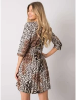 Šaty DHJ SK 11092A 2.01P černá a béžová Šaty DHJ SK 11092A 2.01P černá a béžová