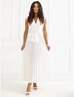 Sukienka IT SK model 22084284 ecru - FPrice Sukienka IT SK model 22084284 ecru - FPrice