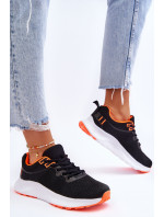 Klasické dámské sportovní šněrovací boty Černá a oranžová Darla