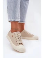 Dámské plátěné tenisky Big Star – béžové