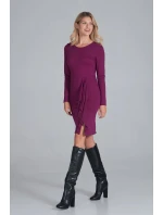 Dámské šaty model 19147452 Fuchsia - Figl