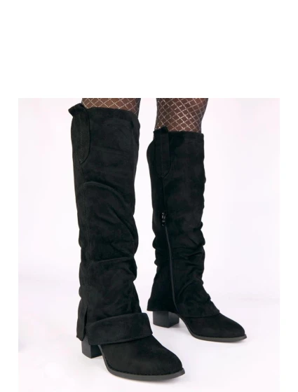 Kozačky na podpatku model 221633 Solea Kozačky na podpatku model 221633 Solea