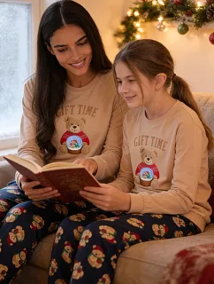 Piżama Young Girl Time dł/r Christmas 134164 model 22574714 - Cornette