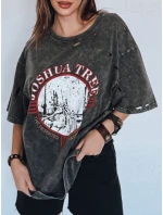 JOSHUA dámské tričko tmavě šedé FashionStreet RY2630