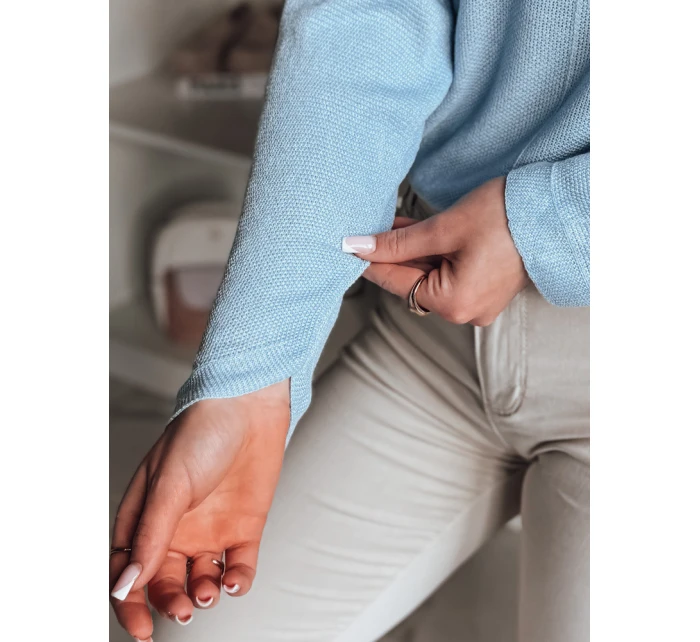 Dámský oversize svetr NORVAN modrý FashionStreet MY2452