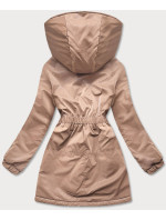 Béžová dámská bunda s kapucí model 17556024 - S'WEST