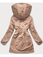 Béžová dámská bunda s kapucí model 17556024 - S'WEST