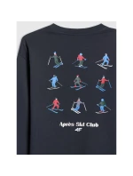 Chlapecké tričko s potiskem a dlouhým rukávem 4F 4FJRAW25TLONM587-31S Chlapecké tričko s potiskem a dlouhým rukávem 4F 4FJRAW25TLONM587-31S