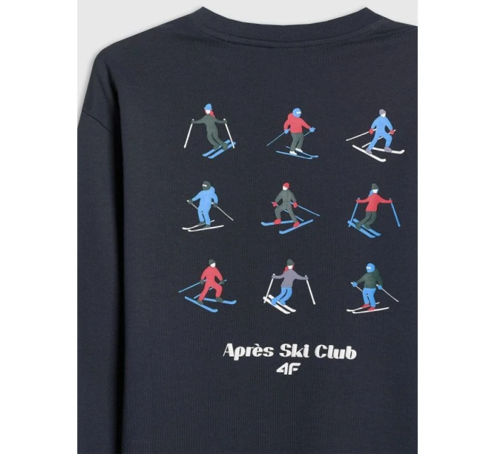 Chlapecké tričko s potiskem a dlouhým rukávem 4F 4FJRAW25TLONM587-31S Chlapecké tričko s potiskem a dlouhým rukávem 4F 4FJRAW25TLONM587-31S