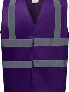 Yoko HVW 100 Hi-Vis bezpečnostní vesta 79.W100 purple