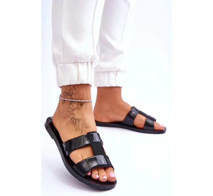 Módní pantofle  černé model 21615446 - Zaxy