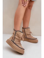 Dámské Sněhule S Na Platformě Hnědé model 21680237 - Boto Dámské Sněhule S Na Platformě Hnědé model 21680237 - Boto