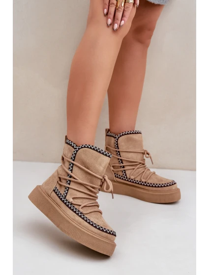 Dámské Sněhule S Na Platformě Hnědé model 21680237 - Boto Dámské Sněhule S Na Platformě Hnědé model 21680237 - Boto