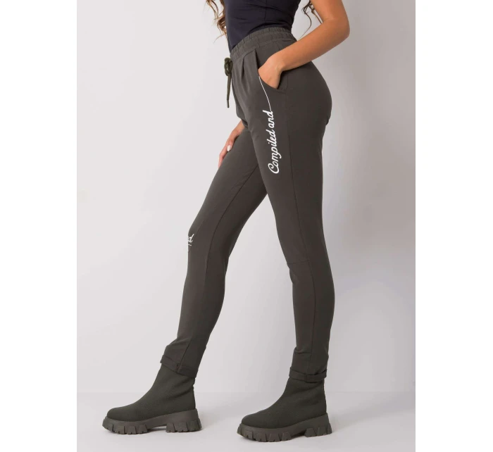 Tepláky RV DR 7076.21 tmavá khaki