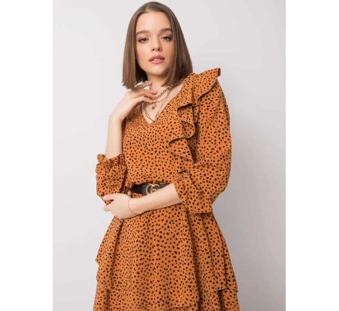 Šaty WN SK R824.68 světle hnědá