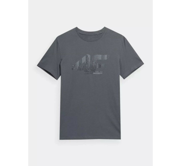 Pánské tričko 4FSS23TTSHM309-25S tmavě šedé - 4F