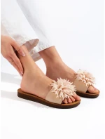 Krásné nazouváky hnědé dámské bez podpatku Krásné nazouváky hnědé dámské bez podpatku