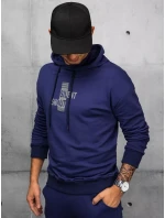 Pánské tmavě modré tepláky FashionStreet AX0678 Pánské tmavě modré tepláky FashionStreet AX0678