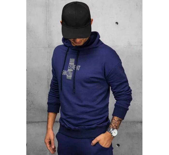 Pánské tmavě modré tepláky FashionStreet AX0678 Pánské tmavě modré tepláky FashionStreet AX0678