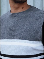 Pánský šedočerný svetr FashionStreet WX2206