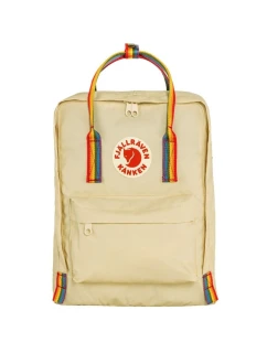 batoh Fjallraven Kanken Rainbow - světlý dub/patt