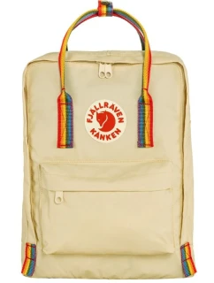 batoh Fjallraven Kanken Rainbow - světlý dub/patt