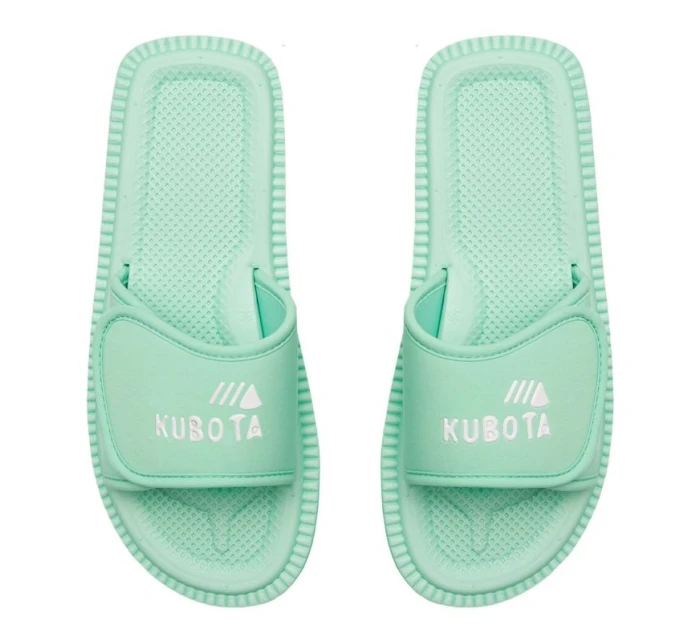 Klapky na suchý zip Kubota klasické pastelově zelené K25SS-100-001-17-1