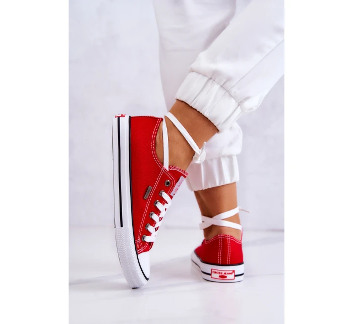 Dámské klasické tenisky model 21577962 červená - Cross Jeans